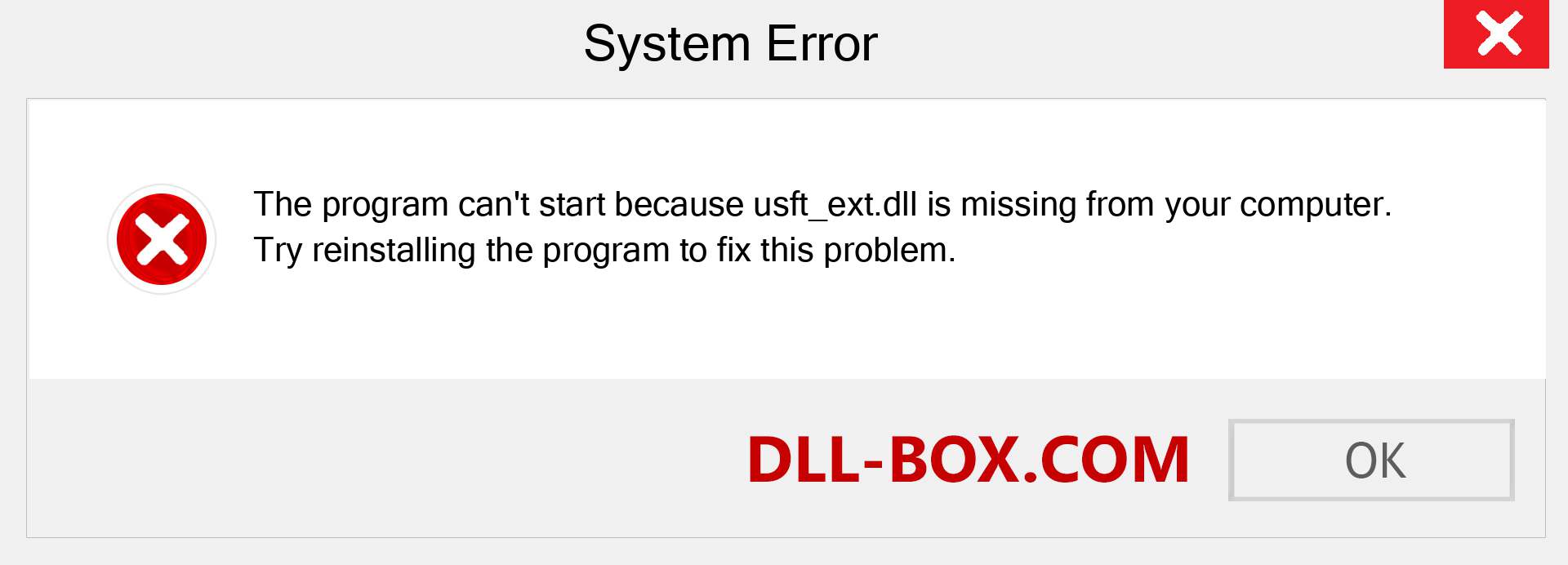  usft_ext.dll file is missing?. Download for Windows 7, 8, 10 - Fix  usft_ext dll Missing Error on Windows, photos, images